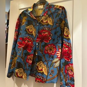 Beautiful Sezane Floral Button-Up Shirt